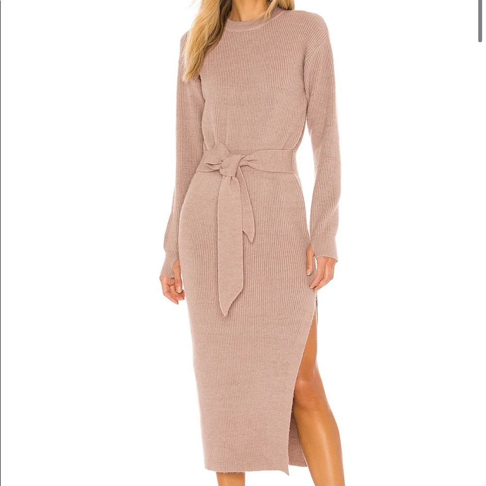LPA Ribbed Sweater Dress